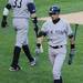 Yankees' hitter Ichiro Suzuki walks off the field after striking out during Game 4 of the ALCS against the Yankees at Comerica Park in Detroit on Thursday. 